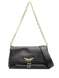 Zadigvoltaire Logo Plaque Leather Shoulder Bag