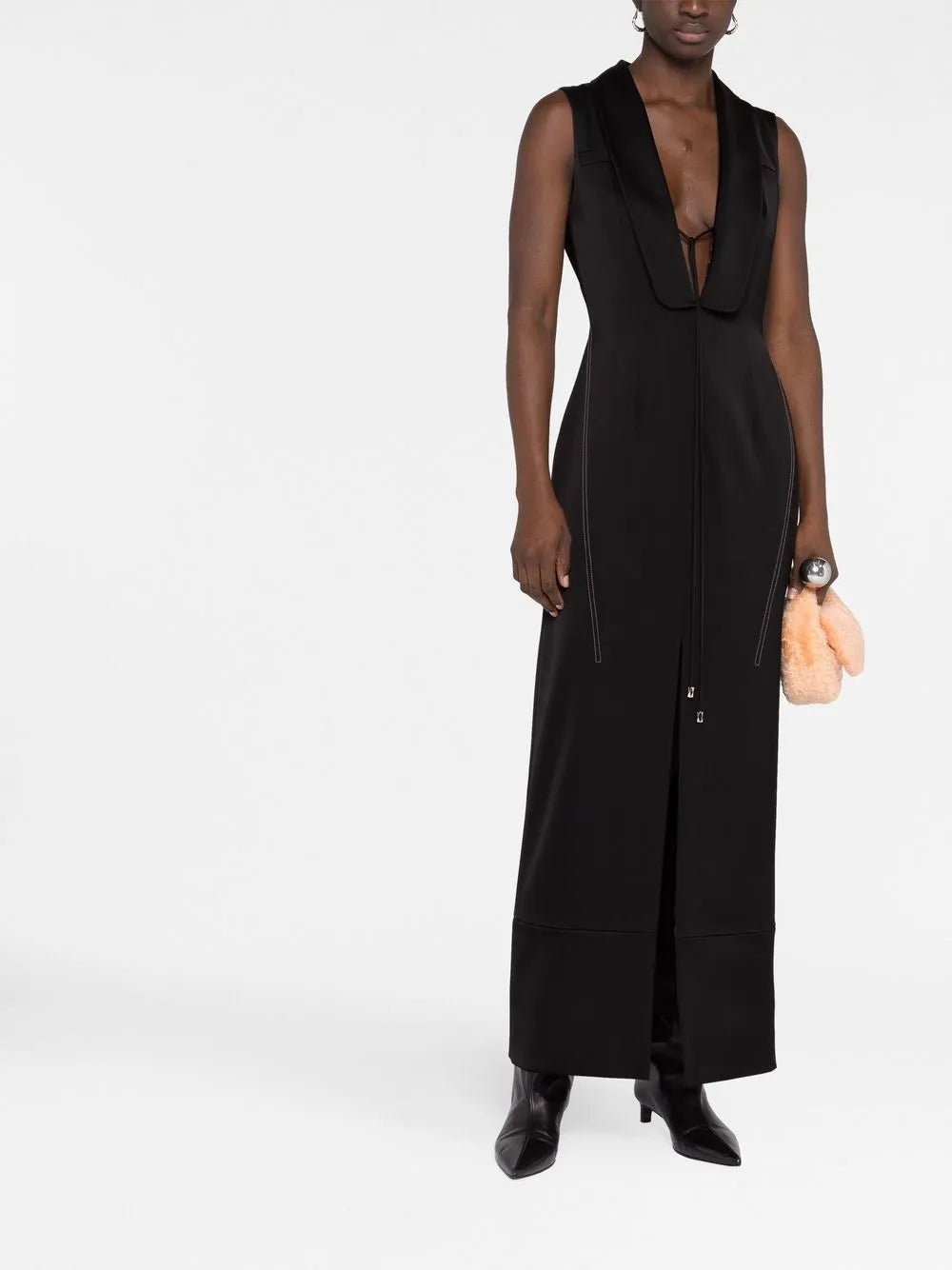 Vpm Atelier Dario V Neck Midi Dress