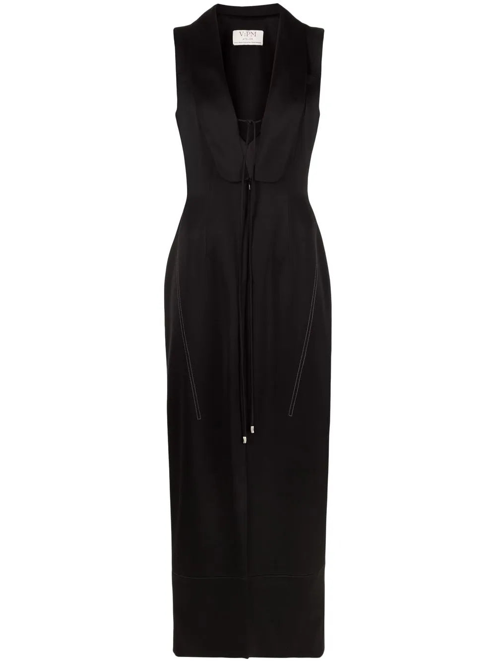 Vpm Atelier Dario V Neck Midi Dress