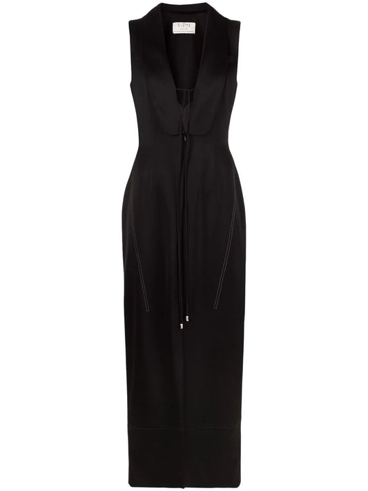 Vpm Atelier Dario V Neck Midi Dress