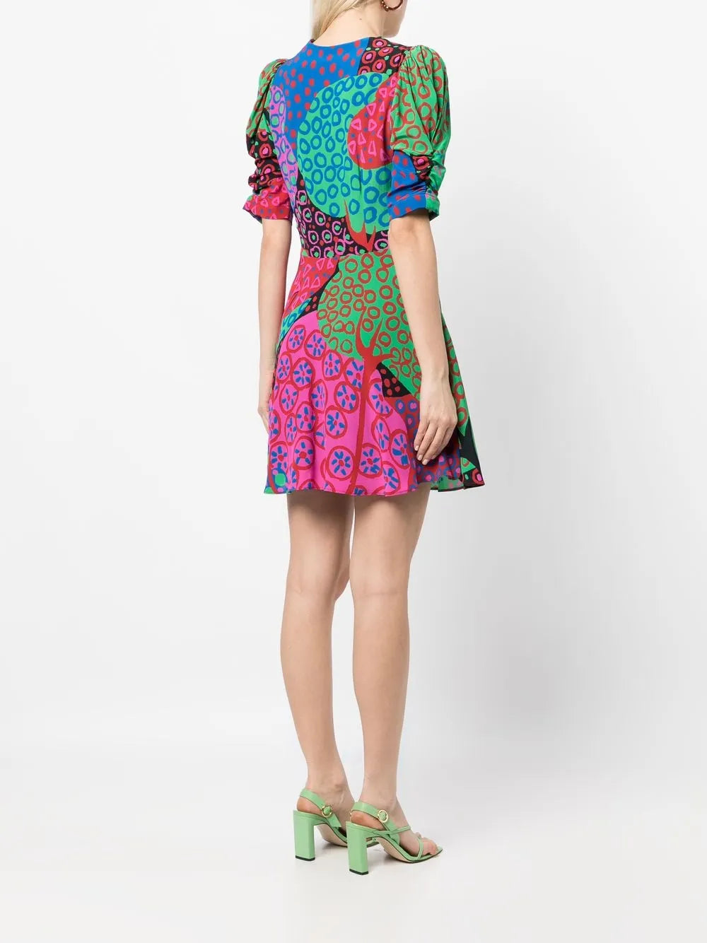 Rhode Graphic Print Short Sleeve Mini Dress