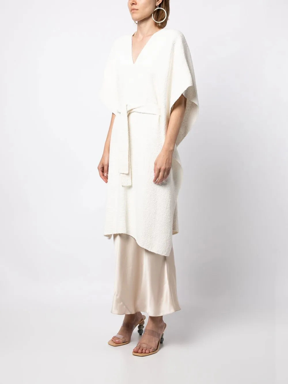 Voz V Neck Cotton Dress