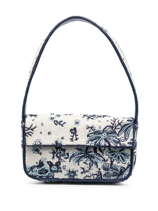 Staud Tommy Beaded Shoulder Bag