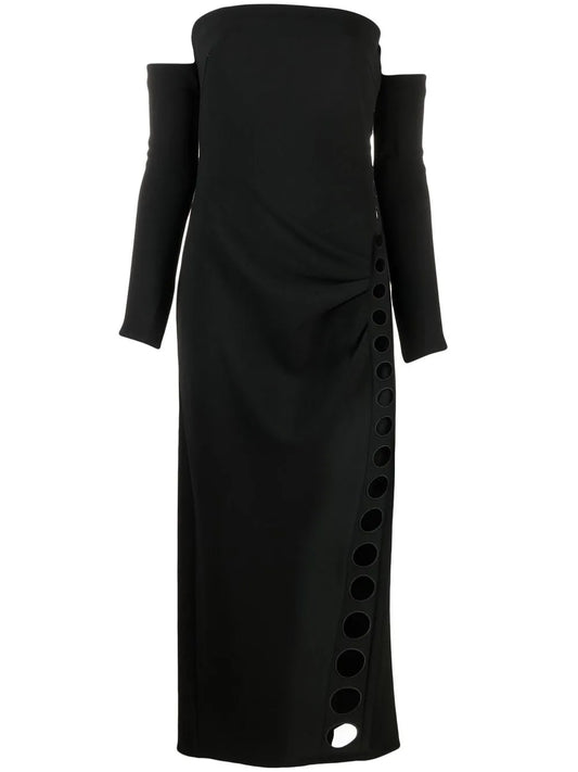 Cult Gaia Off Shoulder Midi Dress