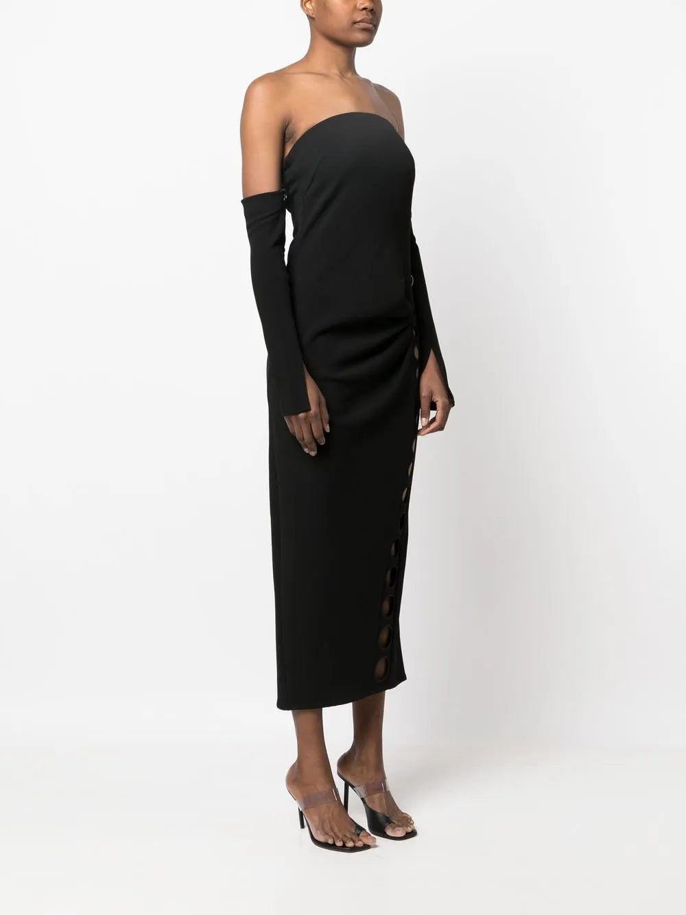 Cult Gaia Off Shoulder Midi Dress