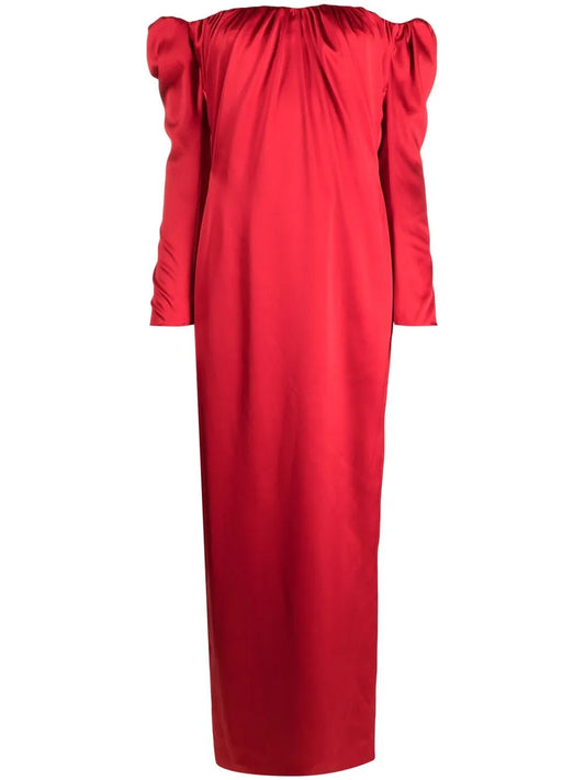 Vpm Atelier Off Shoulder Long Sleeved Dress