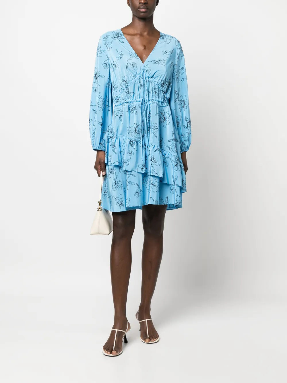 Ivy Oak Floral Print Flared Dress