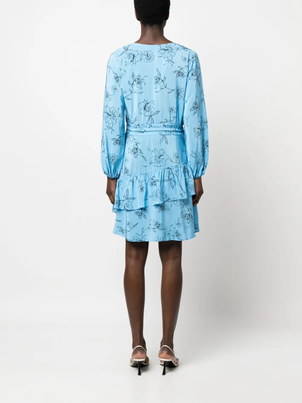 Ivy Oak Floral Print Flared Dress