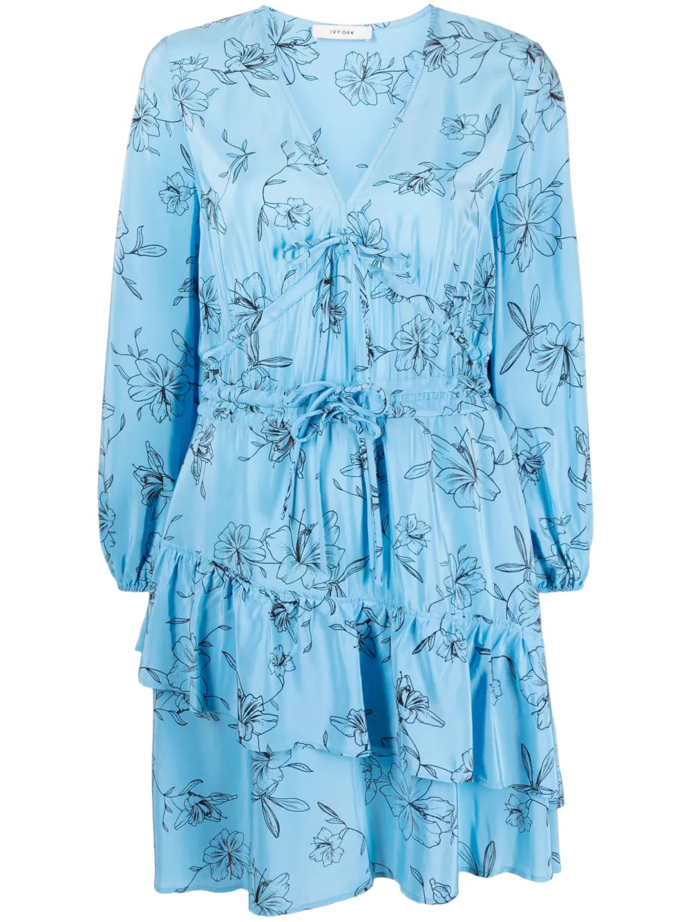 Ivy Oak Floral Print Flared Dress