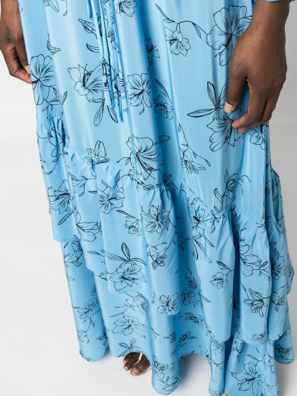 Ivy Oak Floral Print Maxi Dress