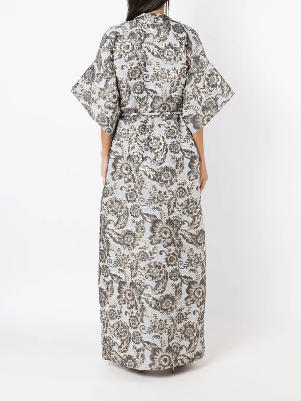 Olympiah Floral Embroidery Floor Length Dress