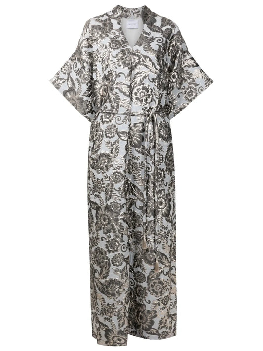 Olympiah Floral Embroidery Floor Length Dress