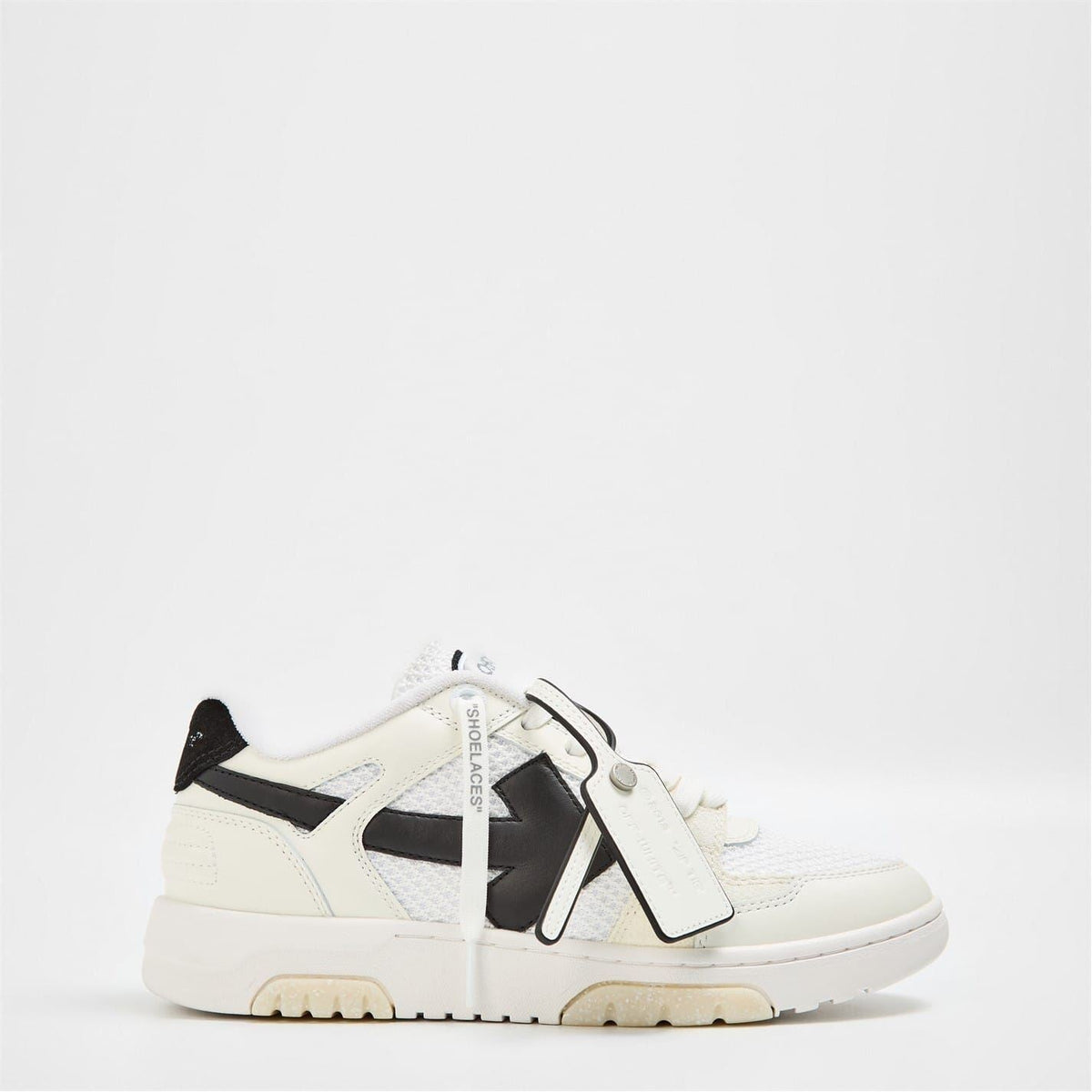 Off White Mens Slim Low Calfskin Leather Trainers