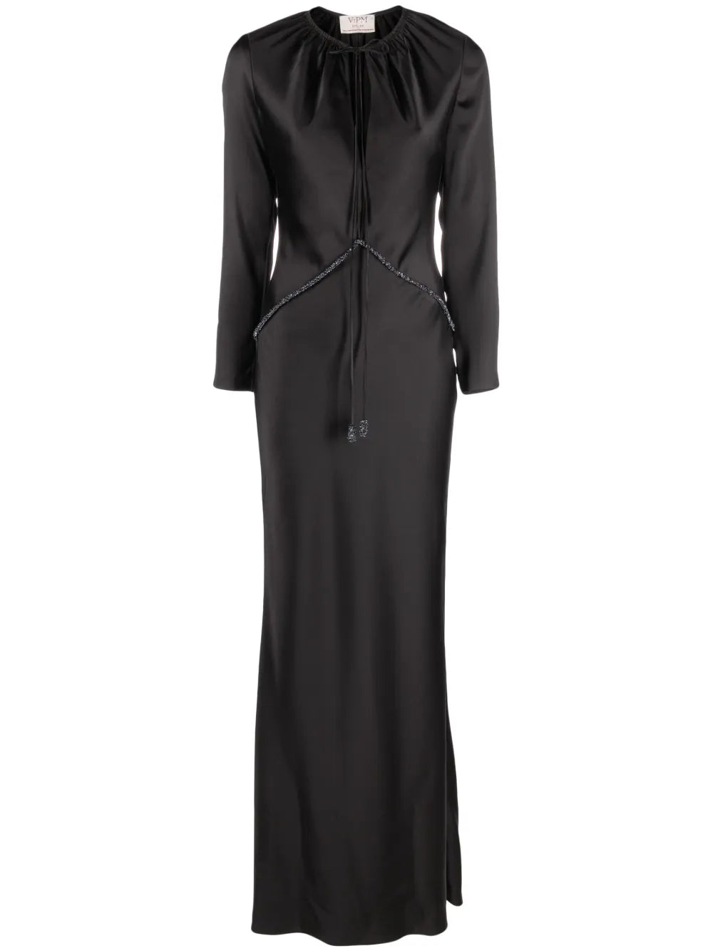 Vpm Atelier Crystal Embellished Long Sleeve Dress