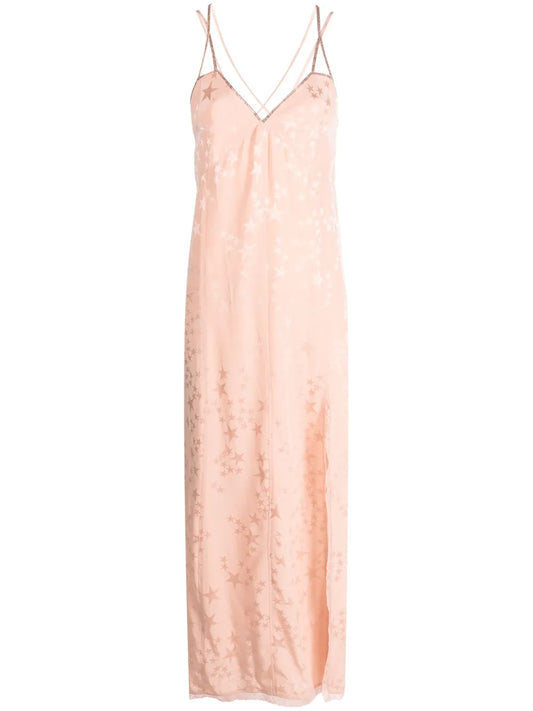 Zadigvoltaire Rohal Star Jacquard Silk Dress
