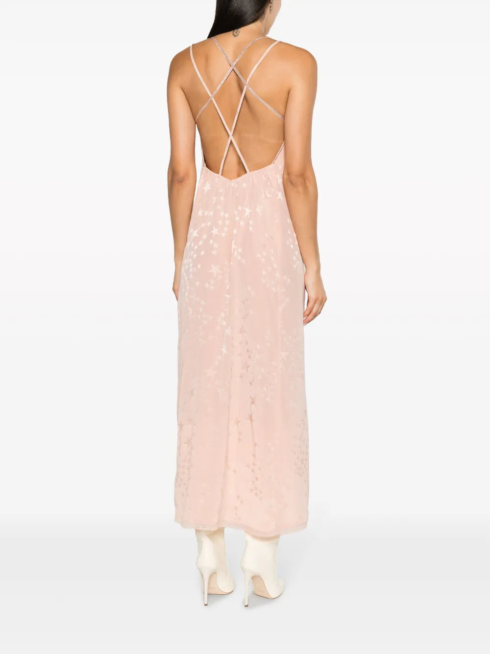 Zadigvoltaire Rohal Star Jacquard Silk Dress