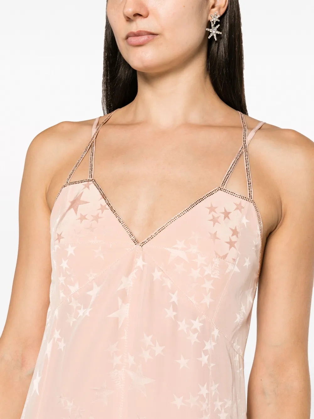 Zadigvoltaire Rohal Star Jacquard Silk Dress