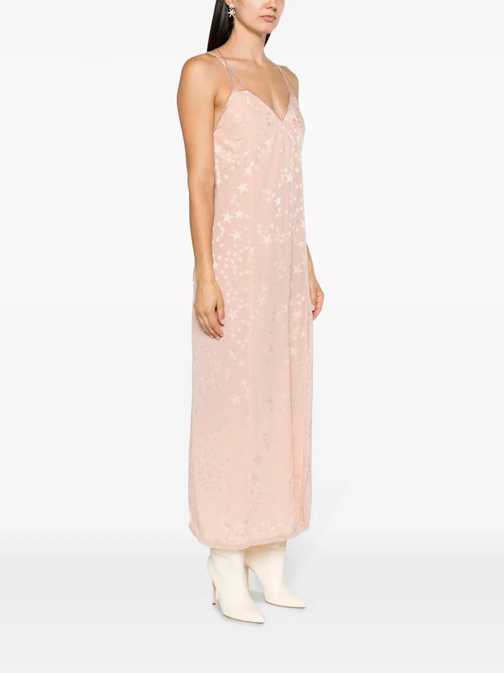 Zadigvoltaire Rohal Star Jacquard Silk Dress