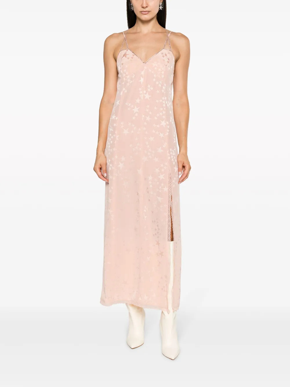 Zadigvoltaire Rohal Star Jacquard Silk Dress