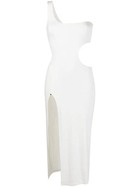 Nissa One Shoulder Cut Out Midi Dress