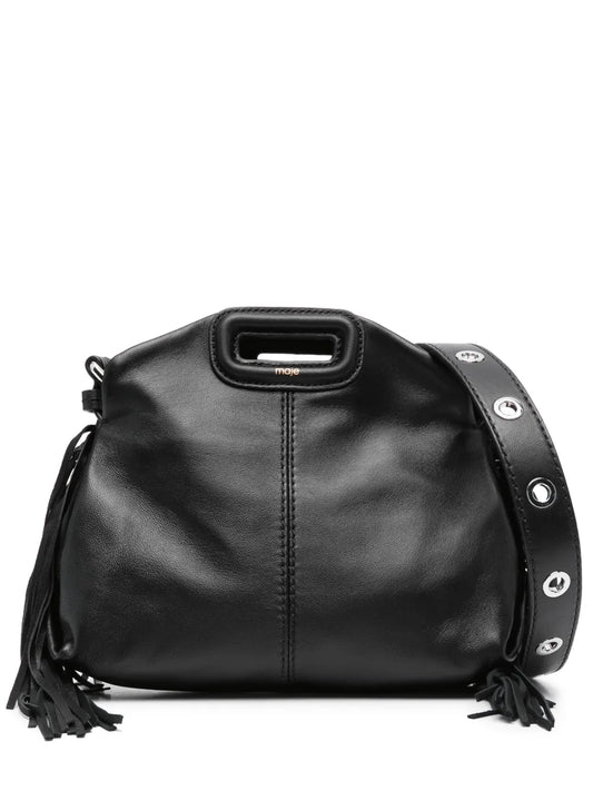 Maje Mini Miss M Leather Shoulder Bag