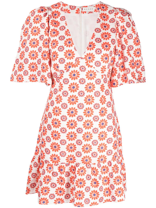 Rhode Mariana Floral Print Dress