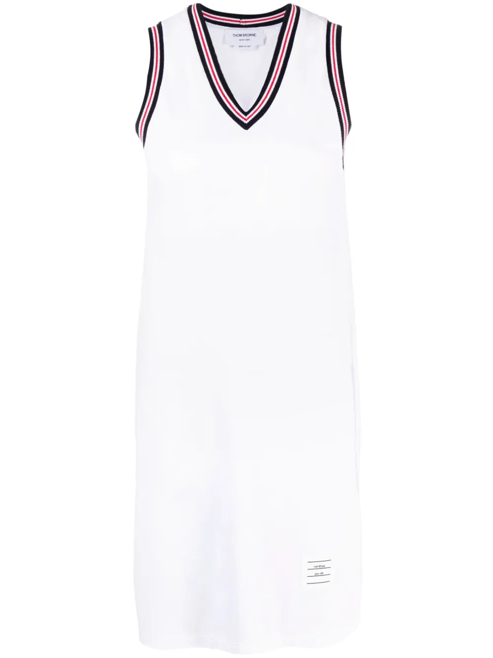 Thom Browne V Neck Sleeveless Dress