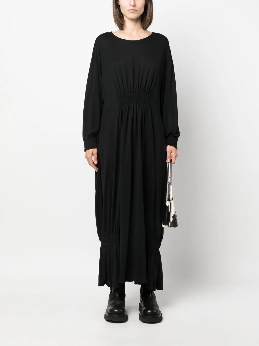 Henrik Vibskov Smocked Panel Detail Midi Dress