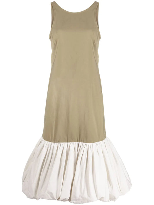 Ganni Aloe Open Back Midi Dress