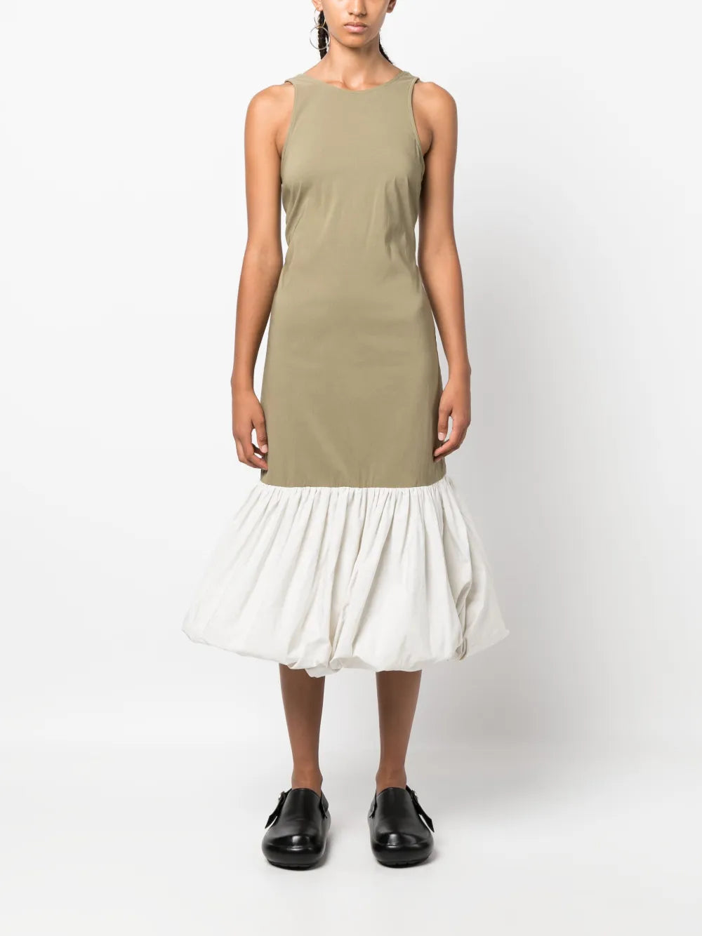 Ganni Aloe Open Back Midi Dress