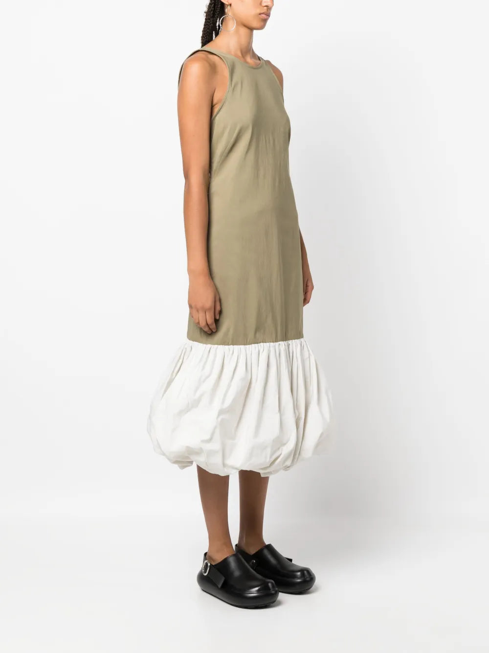 Ganni Aloe Open Back Midi Dress
