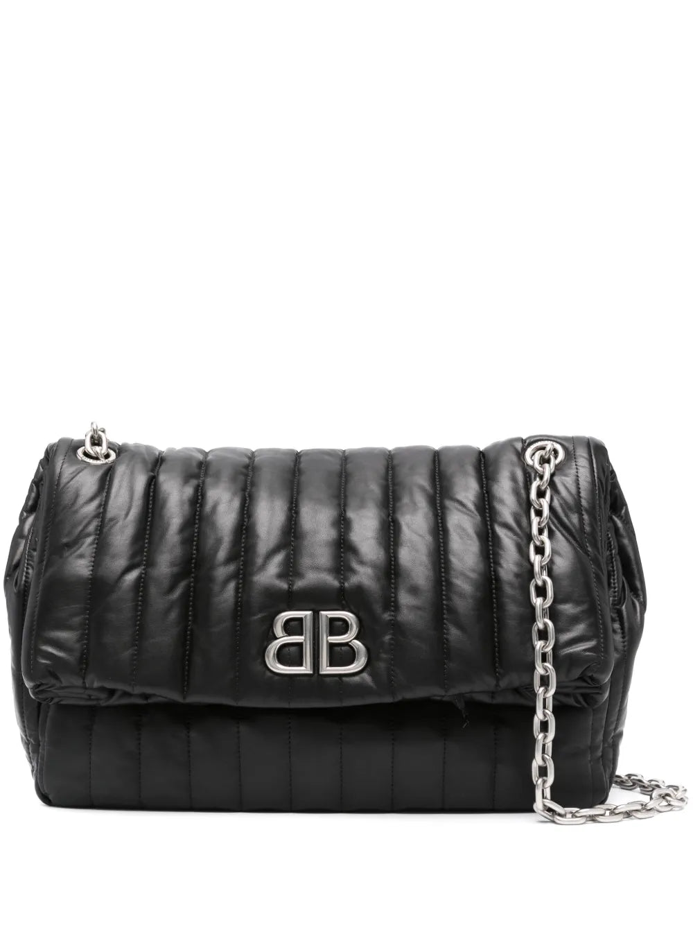 Balenciaga Medium Monaco Chain Strap Quilted Shoulder Bag