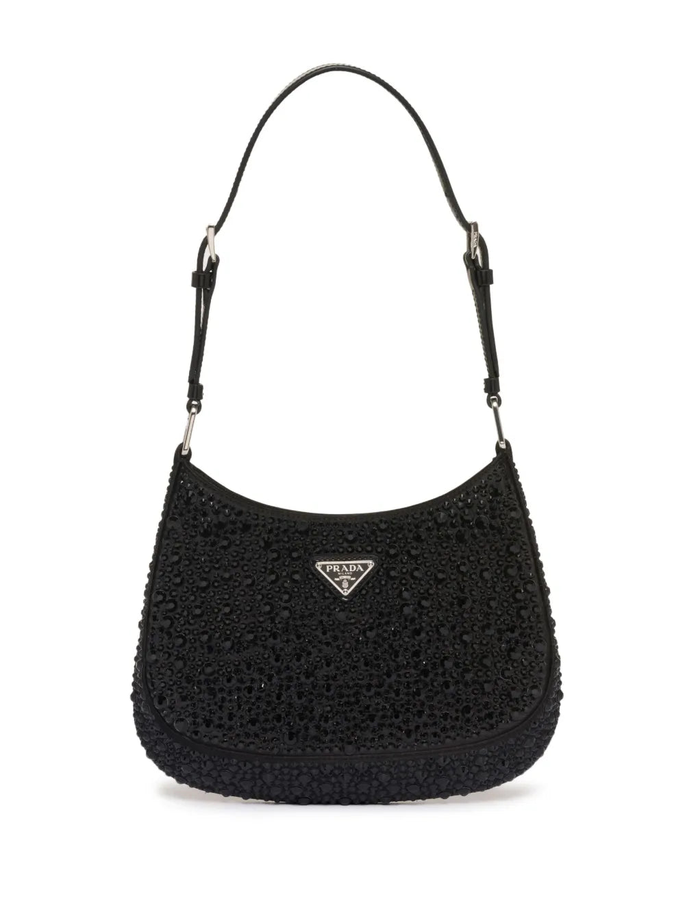 Prada Cleo Crystal Embellished Shoulder Bag