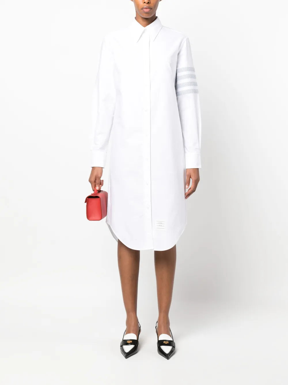 Thom Browne 4 Bar Cotton Shirt Dress