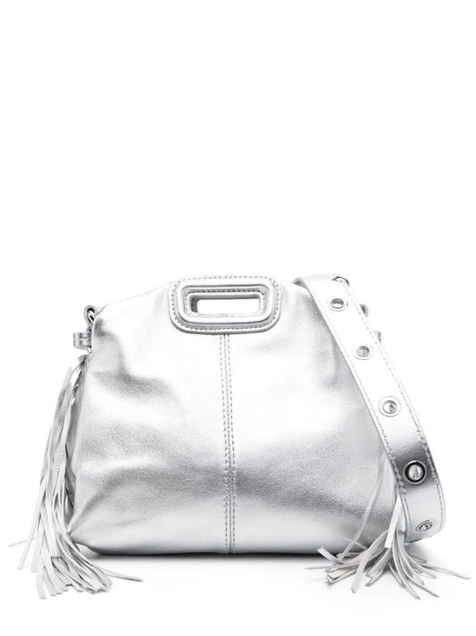 Maje Miss M Metallic Effect Leather Mini Bag
