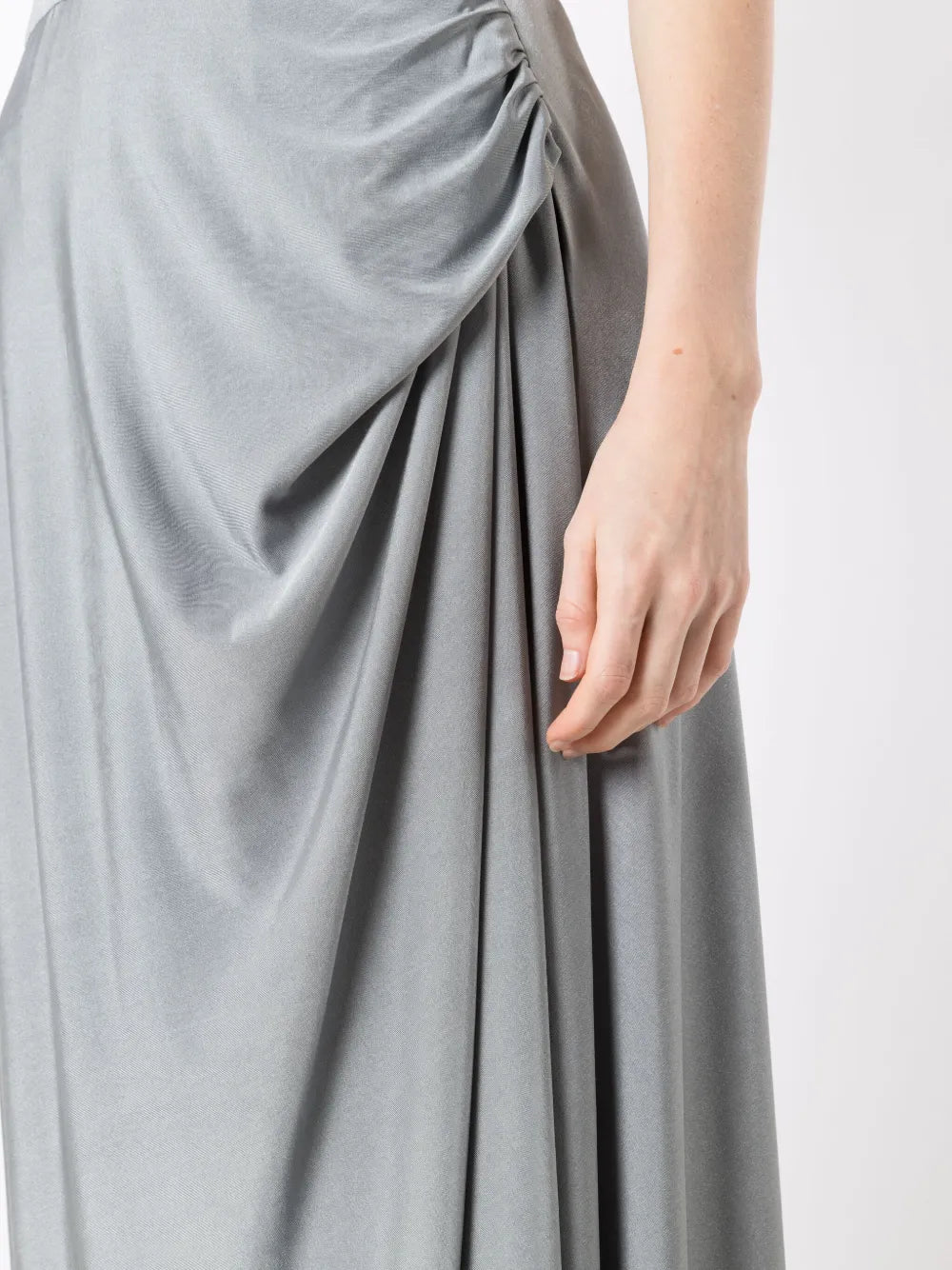 Lethicia Bronstein Mica Draped Back Gown
