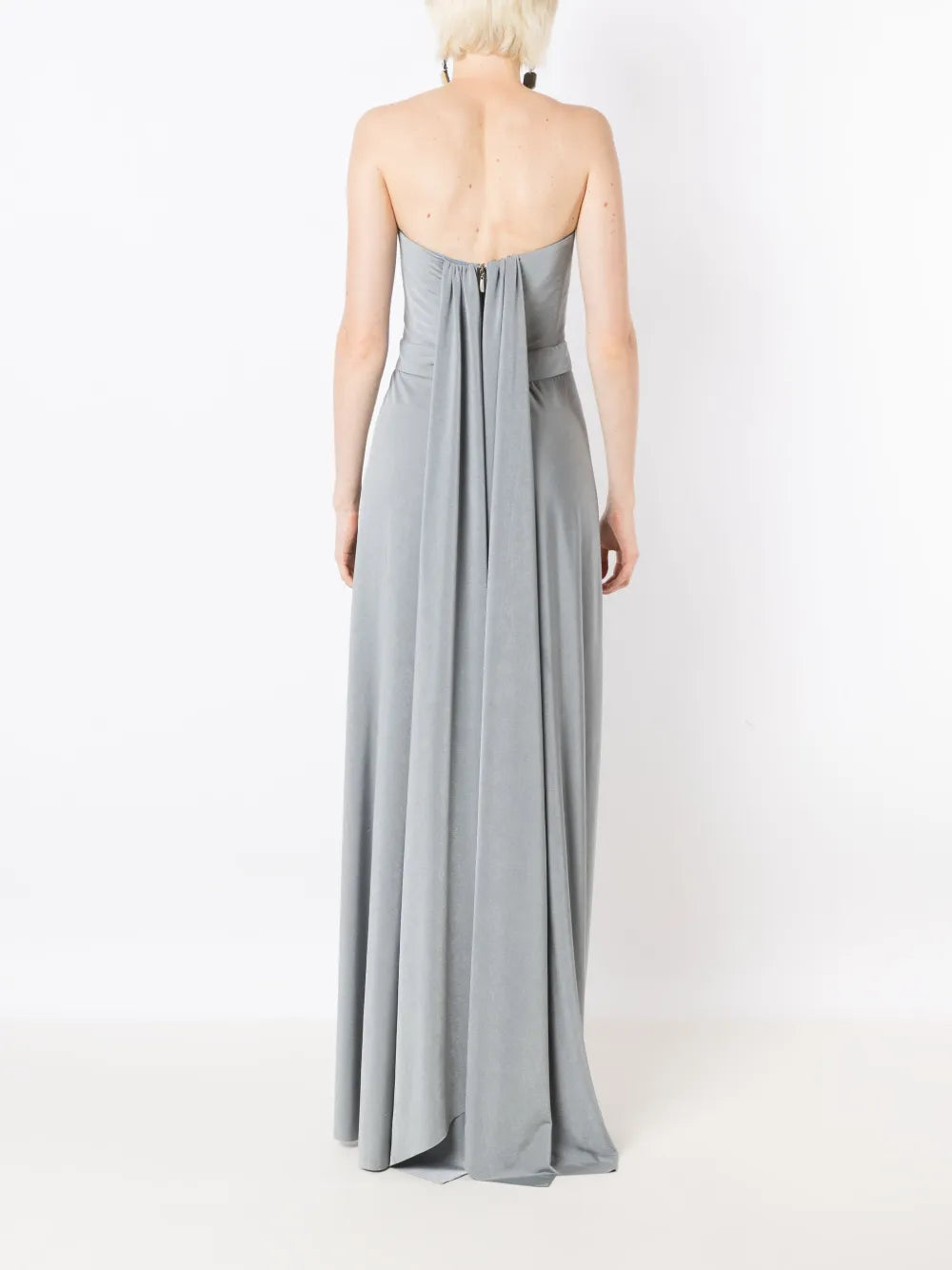 Lethicia Bronstein Mica Draped Back Gown