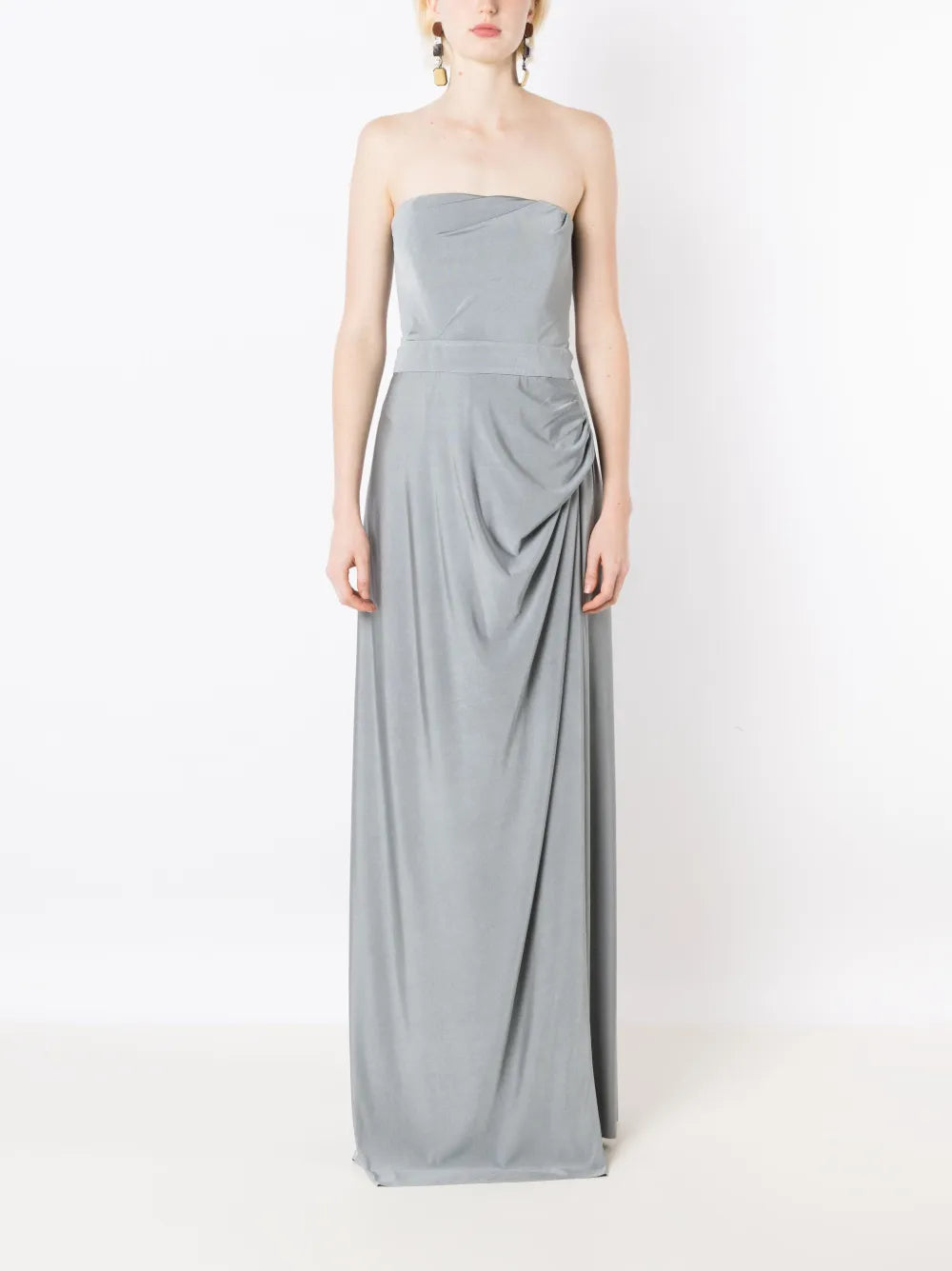 Lethicia Bronstein Mica Draped Back Gown