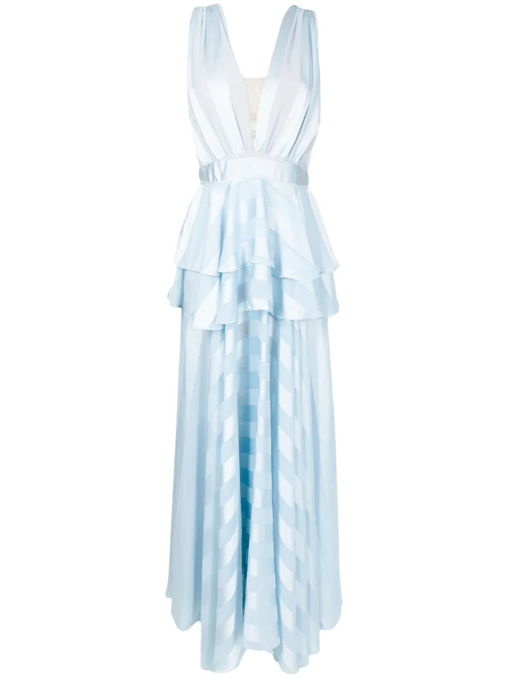 Lethicia Bronstein Mariah Stripe Pattern Maxi Dress