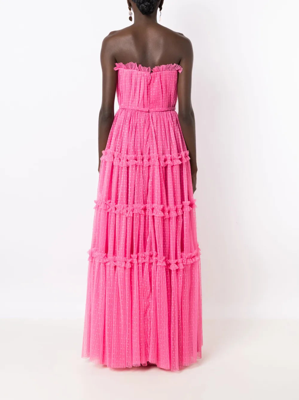 Lethicia Bronstein Polka Dot Pattern Bustier Dress