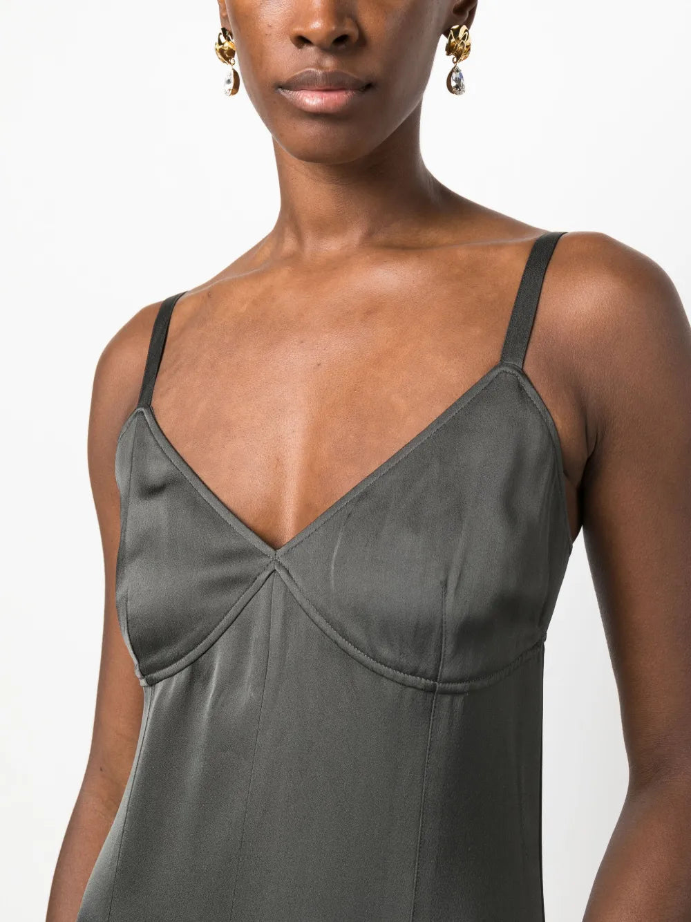 Toteme Satin Slip Midi Dress