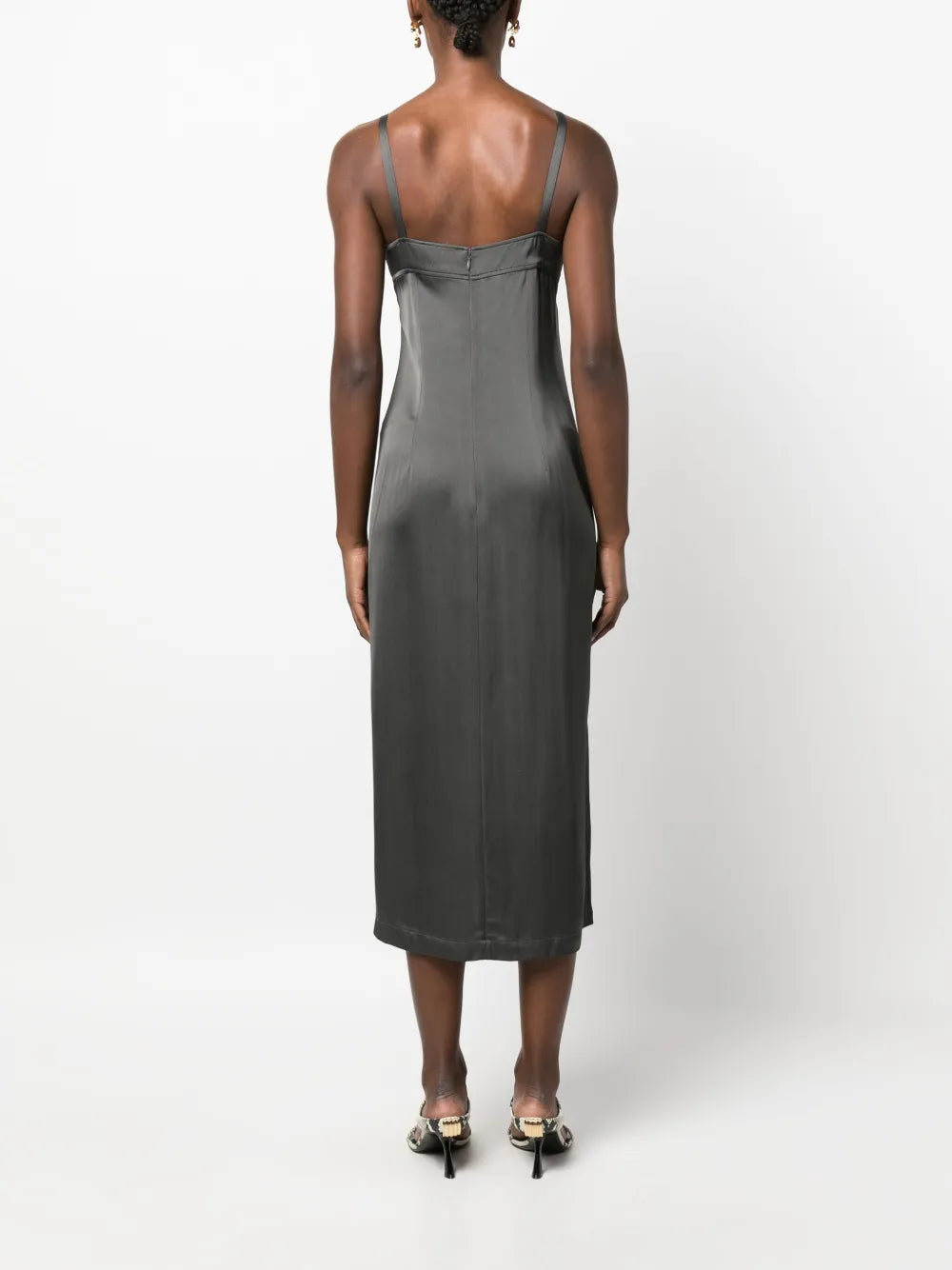 Toteme Satin Slip Midi Dress