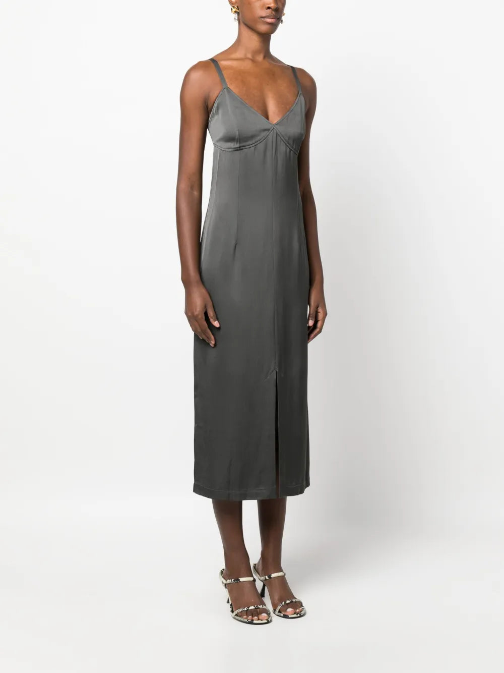Toteme Satin Slip Midi Dress