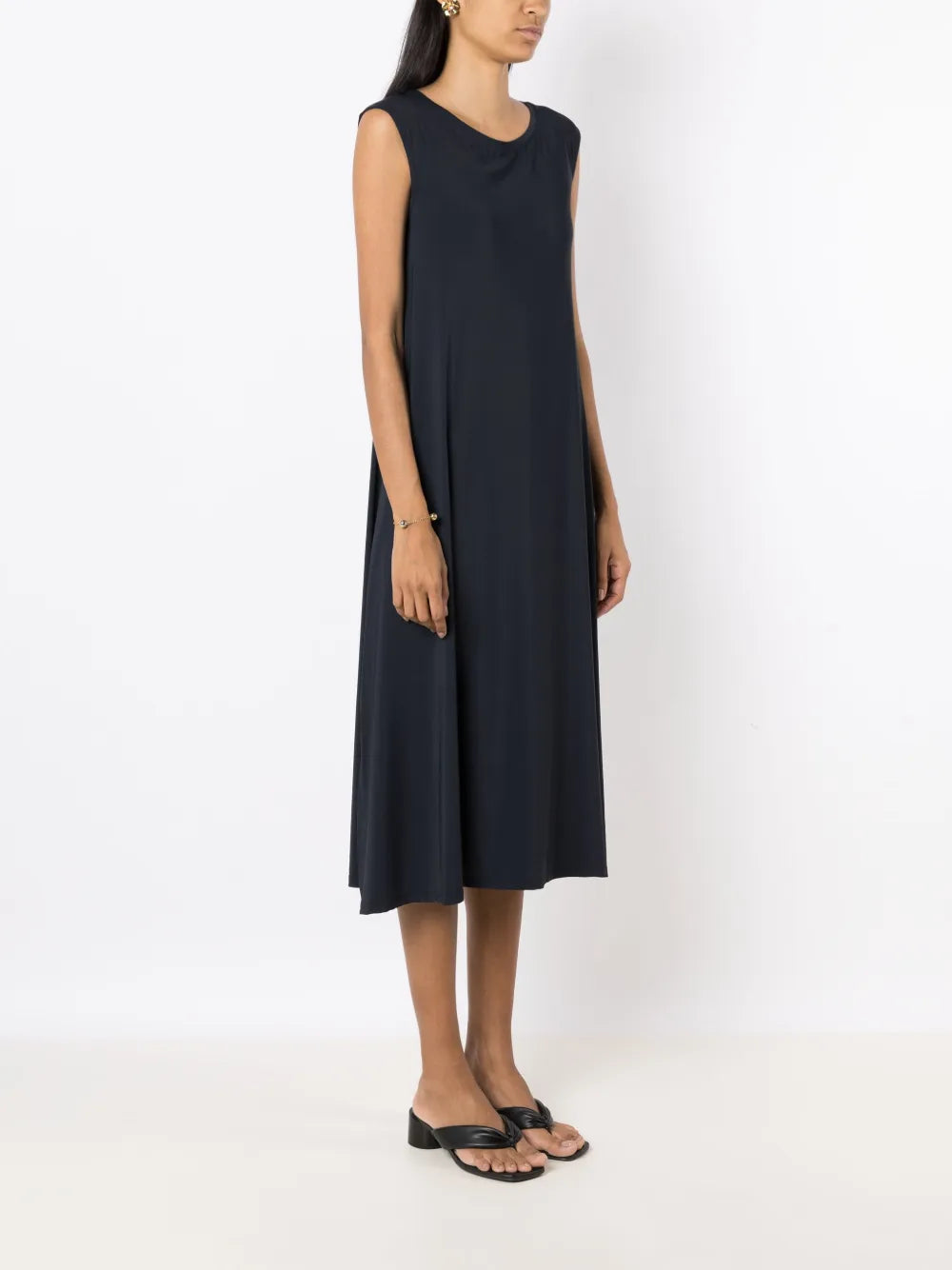 Lygia Nanny Tie Shift Midi Dress