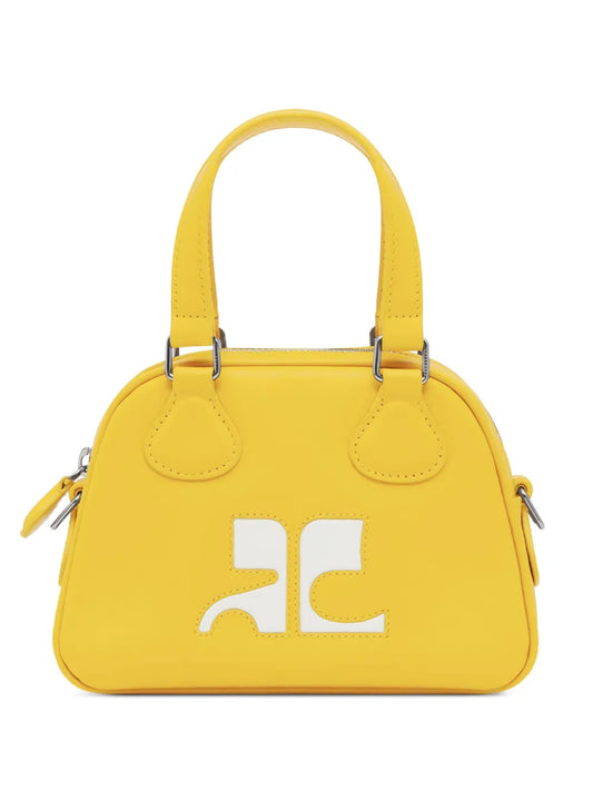 Courreges Bowling Leather Mini Bag
