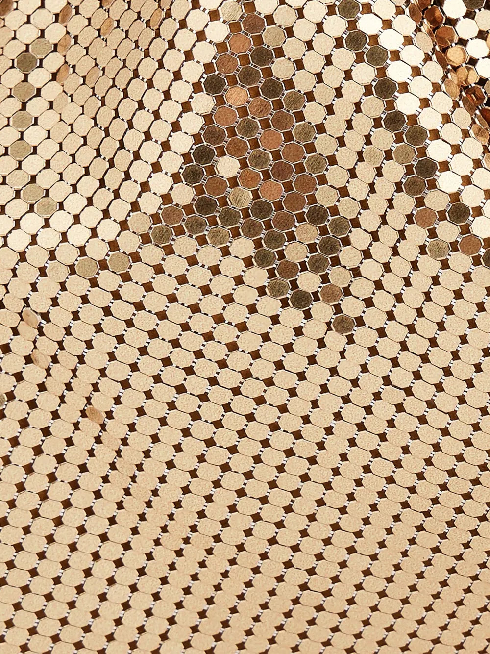 Rabanne Pixel Tube Metallic Shoulder Bag
