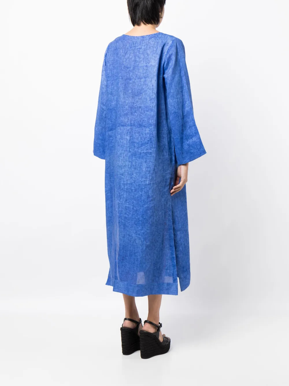Bambah Lace Front Linen Kaftan