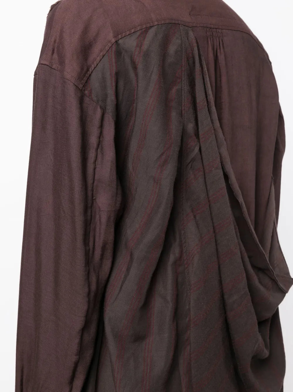 Ziggy Chen Layered Draped Detail Shirtdress