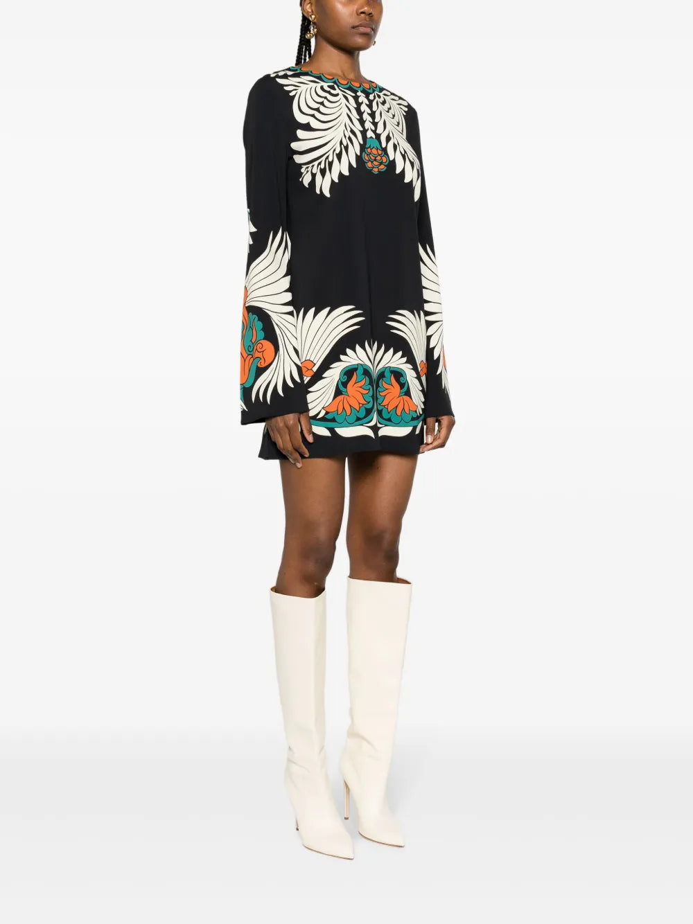 La Doublej Mini Supremes Print Swing Dress