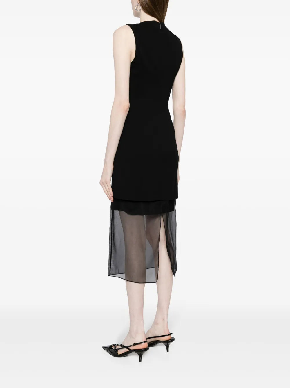 Jason Wu Layered Stretch Jersey Midi Dress